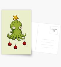 Weihnachten Kopffüßer Postkarten