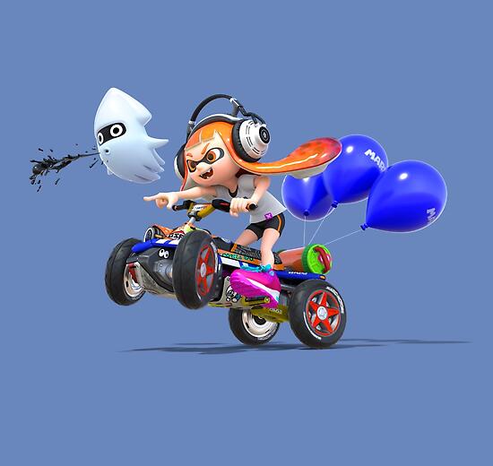 Inkling Mario Kart 8 Deluxe Posters By Cicciodeeamci Redbubble