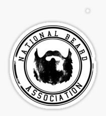 National Beard Association Icon Vintage Sticker