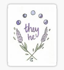 they he pronouns Sticker
