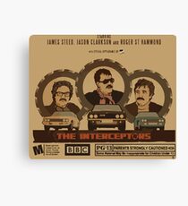Top Gear "The Interceptors" Retro Canvas Print