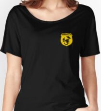 Abarth monochrome logo (yellow) Women's Relaxed Fit T-Shirt