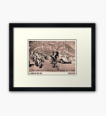 TOUR de FRANCE: Vintage 1952 Fausto Coppi Advertising Print Framed Print