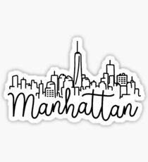 manhattan skyline Sticker