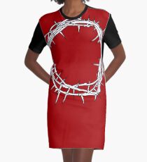 Crown of Thorns / Jesus Christ Art Graphic T-Shirt Dress