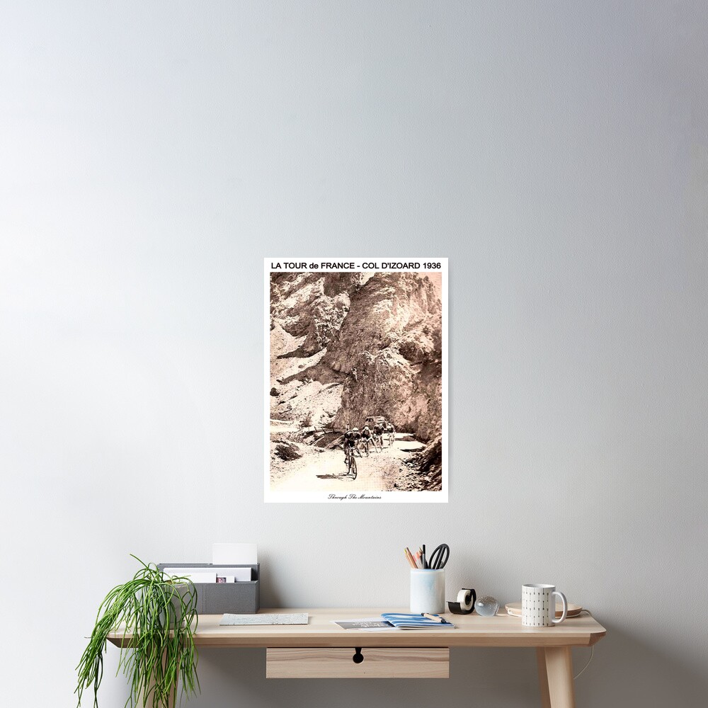TOUR de FRANCE Vintage 1936 Col D Izoard Print Poster