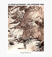 TOUR de FRANCE Vintage 1936 Col D Izoard Print Photographic Print