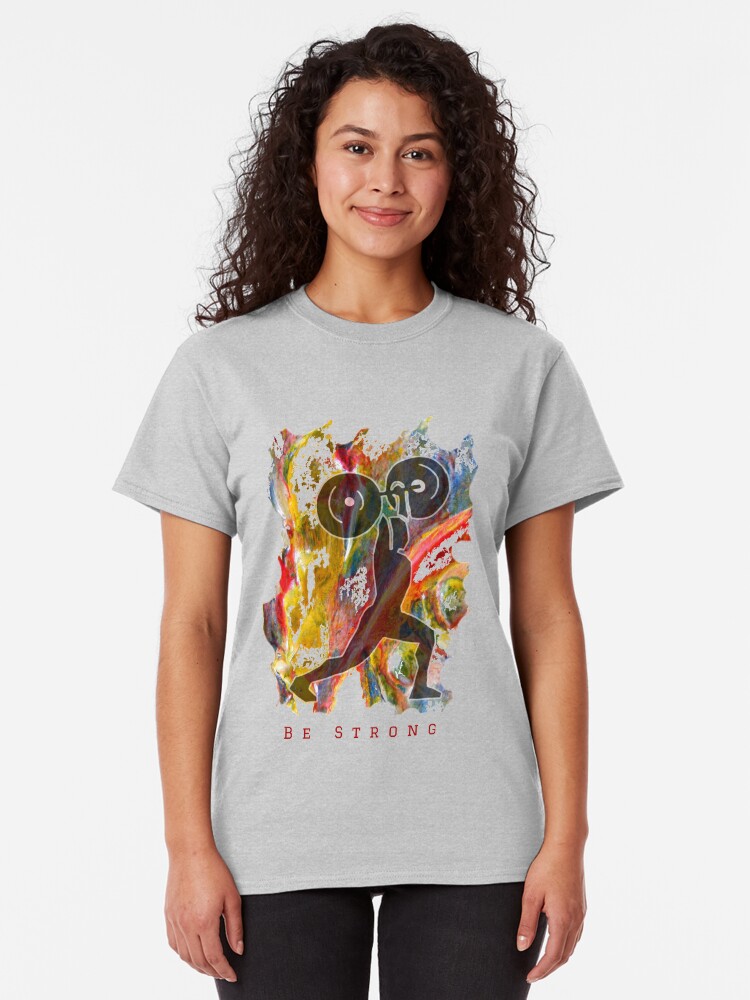 Alternate view of BE STRONG - POWER WEIGHTLIFTER Classic T-Shirt