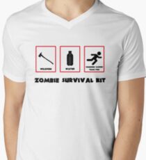 Zombie survival kit Men's V-Neck T-Shirt