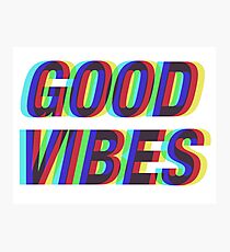 Good Vibes Techicolor Photographic Print