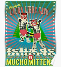 Lucha Libre Gato Poster