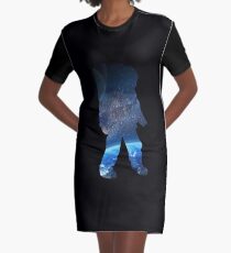 Space Man - Astronaut Abstract Graphic T-Shirt Dress