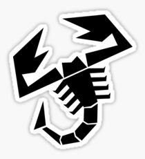 Abarth scorpion (black) Sticker