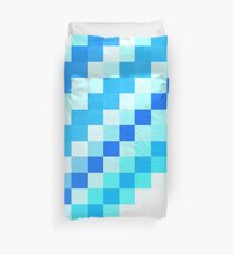 Blaue Pixelwelle Bettbezug