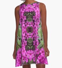 Pink Flowers A-Line Dress