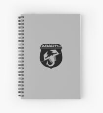 Abarth monochrome logo (black) Spiral Notebook