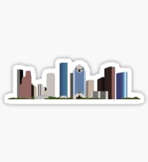 HTX Houston Downtown Skyline Sticker