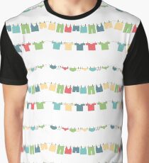 Clothes Line Graphic T-Shirt