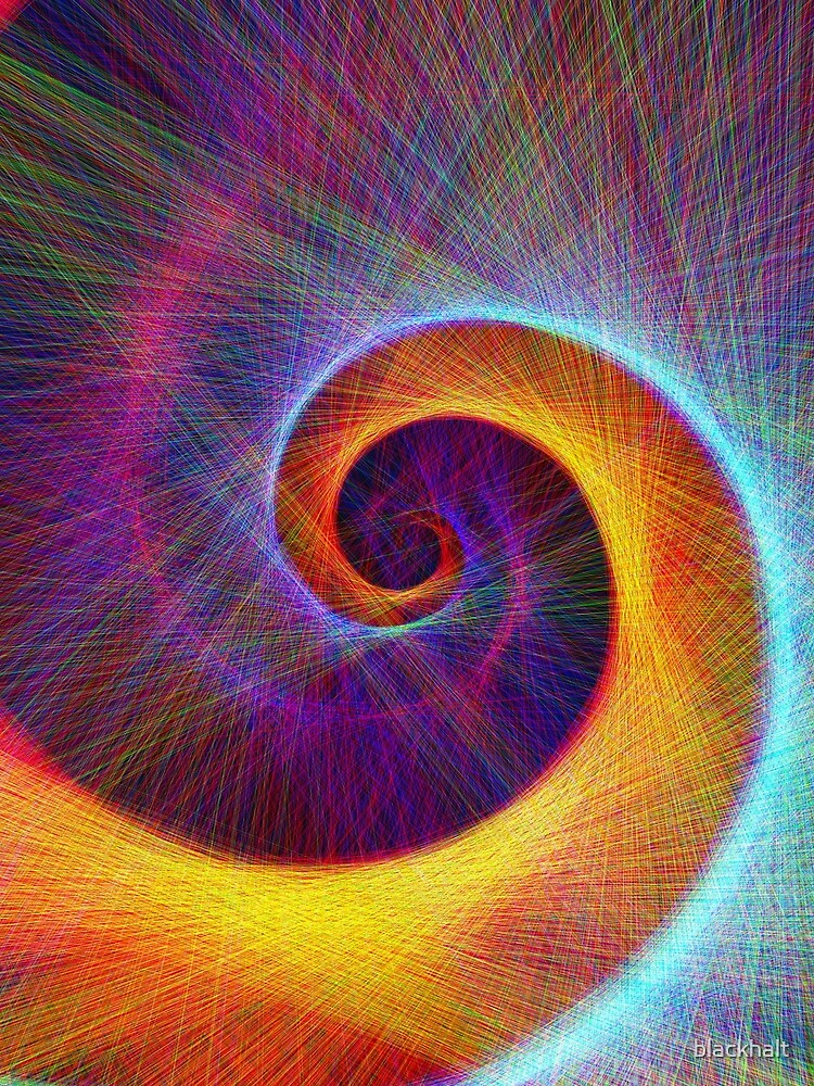 Fibonacci spiral, linify by blackhalt
