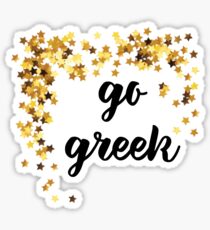 go greek sparkles Sticker