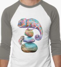 Chameleons Men's Baseball ¾ T-Shirt