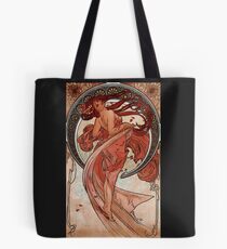 'Dance' by Alphonse Mucha (Reproduction) Tote Bag