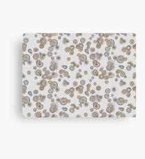 Hand Drawn Circles Pattern Canvas Print