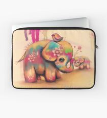 Vintage Tie Dye Elefanten Laptoptasche