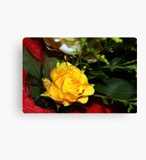 The yellow rose Canvas Print