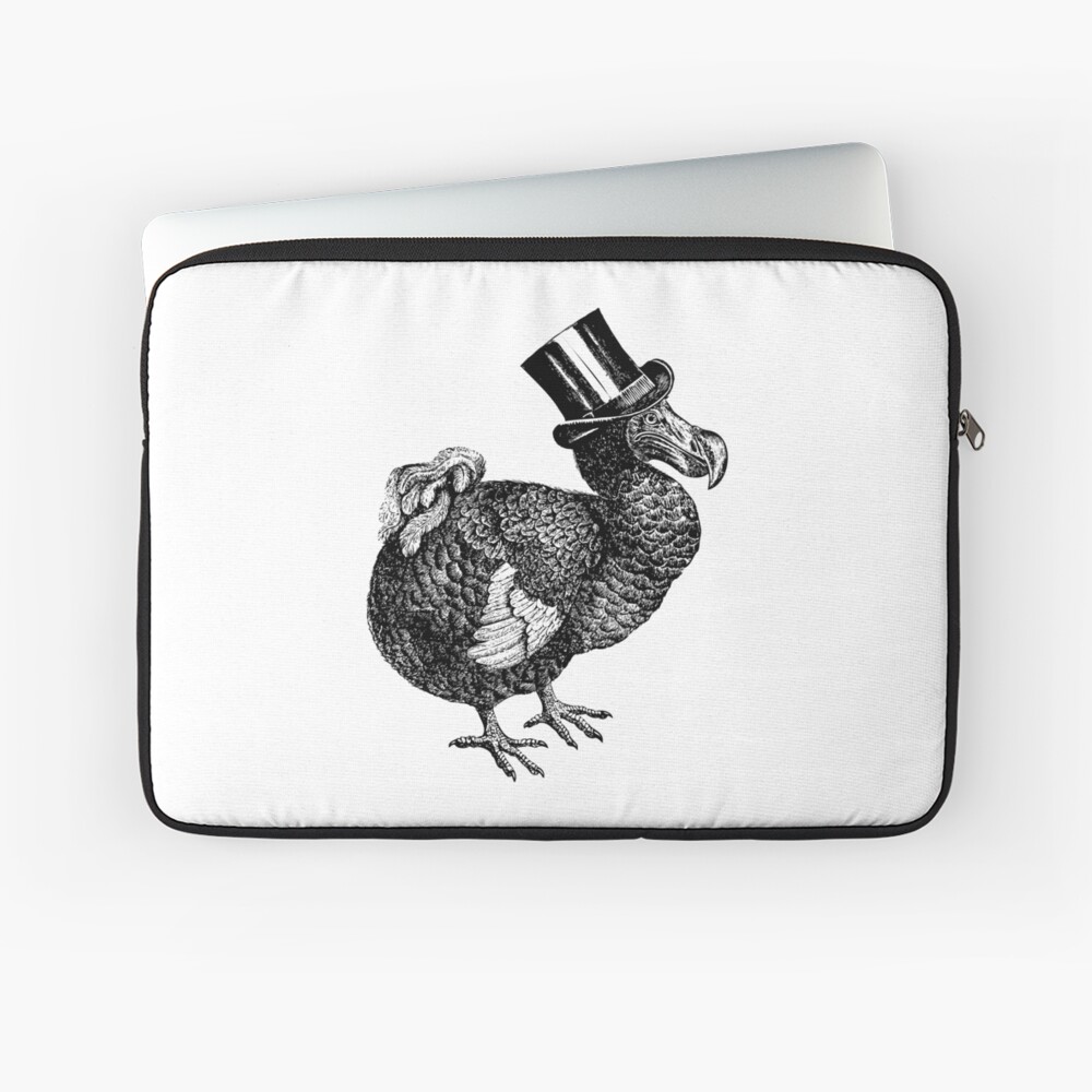 Mr Dodo | Vintage Dodos | Black and White | Laptop Sleeve