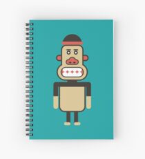 Monkey Robot Geometric Art Spiral Notebook