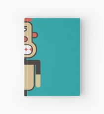 Monkey Robot Geometric Art Hardcover Journal