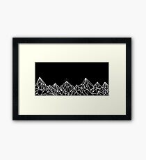 NIGHT COURT MOUNTAINS Framed Print