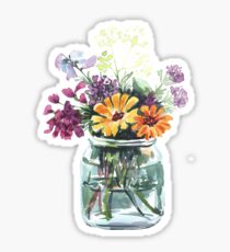 Pegatina ramo de flores silvestres