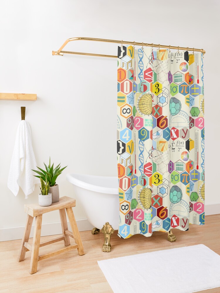 Alternate view of MATH! Shower Curtain