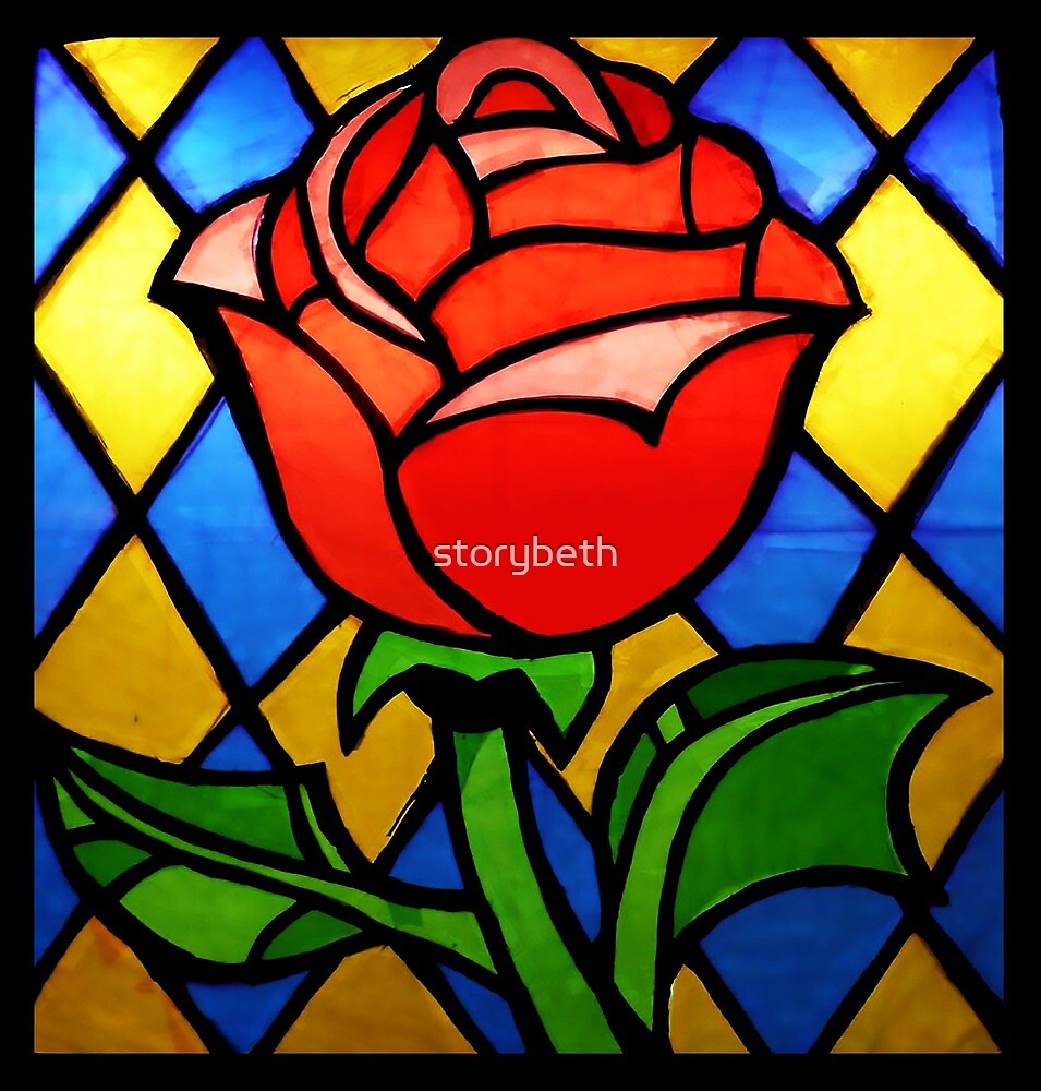 Beauty And The Beast Rose By Storybeth Redbubble