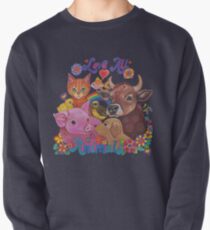 Sudadera cerrada Amo a todos los animales