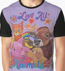 Love all Animals Graphic T-Shirt