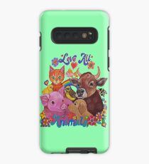 Funda/vinilo para Samsung Galaxy Amo a todos los animales