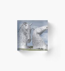 The Kelpies gifts , Helix Park, Scotland Acrylic Block