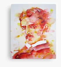 NIKOLA TESLA - watercolor portrait.4 Metal Print