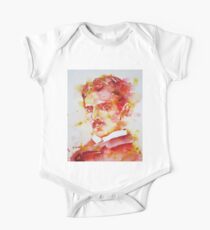 NIKOLA TESLA - watercolor portrait.4 One Piece - Short Sleeve