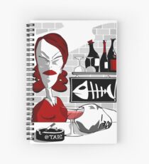 drunker@bar Spiral Notebook