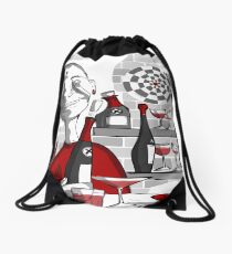 drunker@bar Drawstring Bag