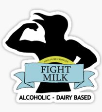 fight milk Sticker