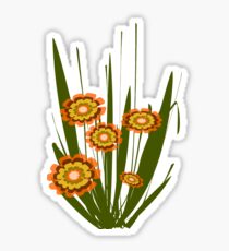 Orange flowers Sticker