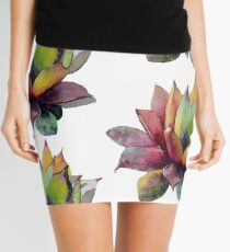 Rainbow Succulent Mini Skirt