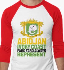 Abidjan, Ivory coast, faro faro Men's Baseball ¾ T-Shirt