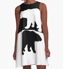 Eisbär A-Linien Kleid