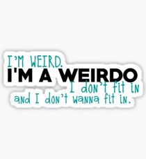 Pegatina I'm a weirdo